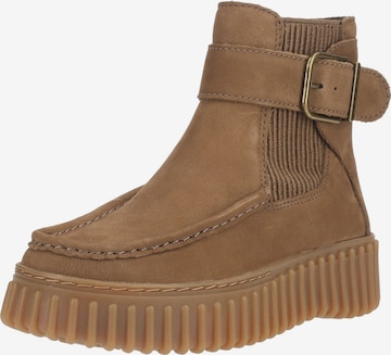 Stivaletto di CLARKS in marrone: frontale