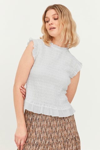 b.young Blouse in Wit: voorkant