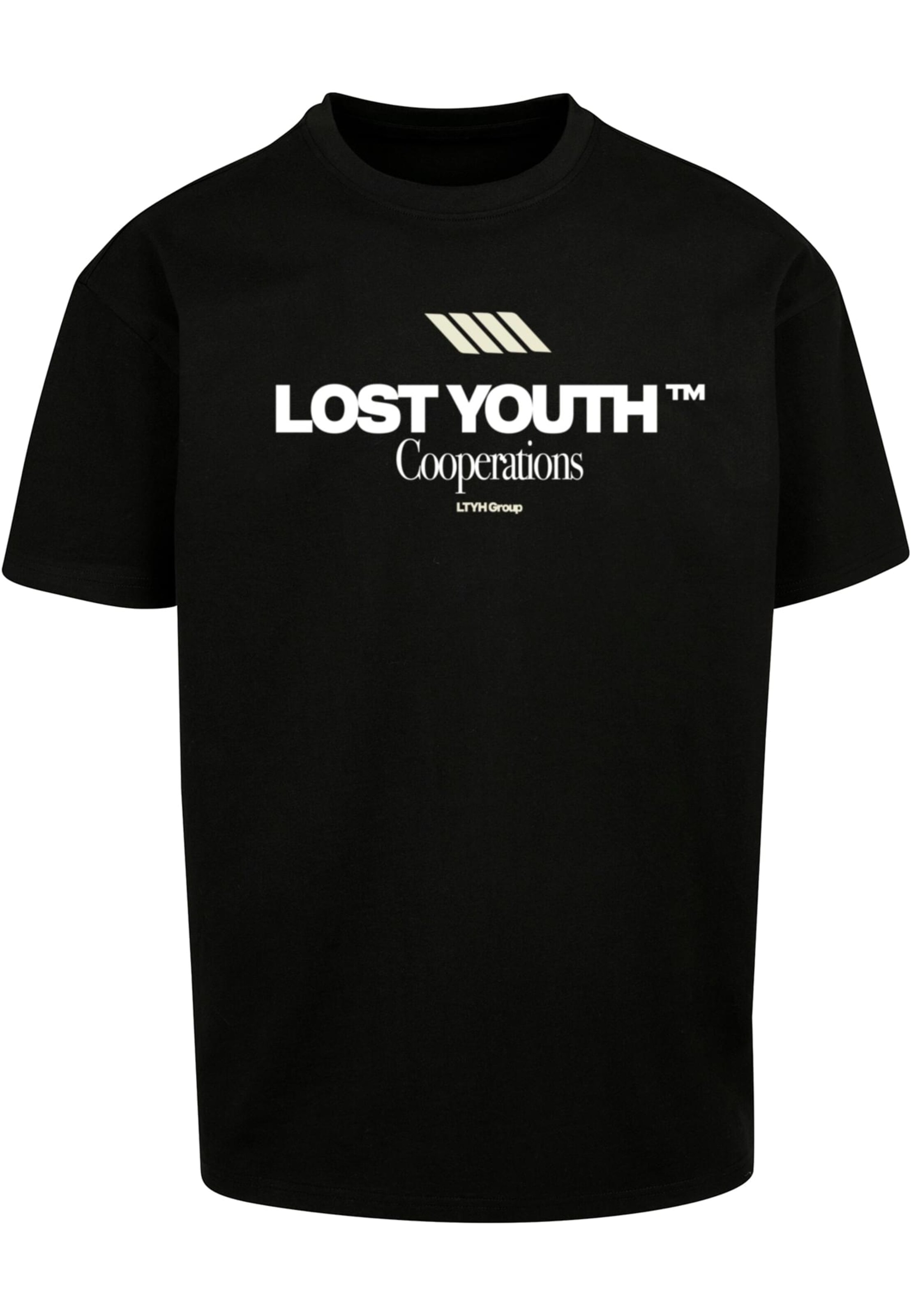 Lost Youth - Camiseta en negro: frente