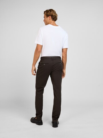 WOTEGA Slim fit Chino Pants 'Adriano' in Brown