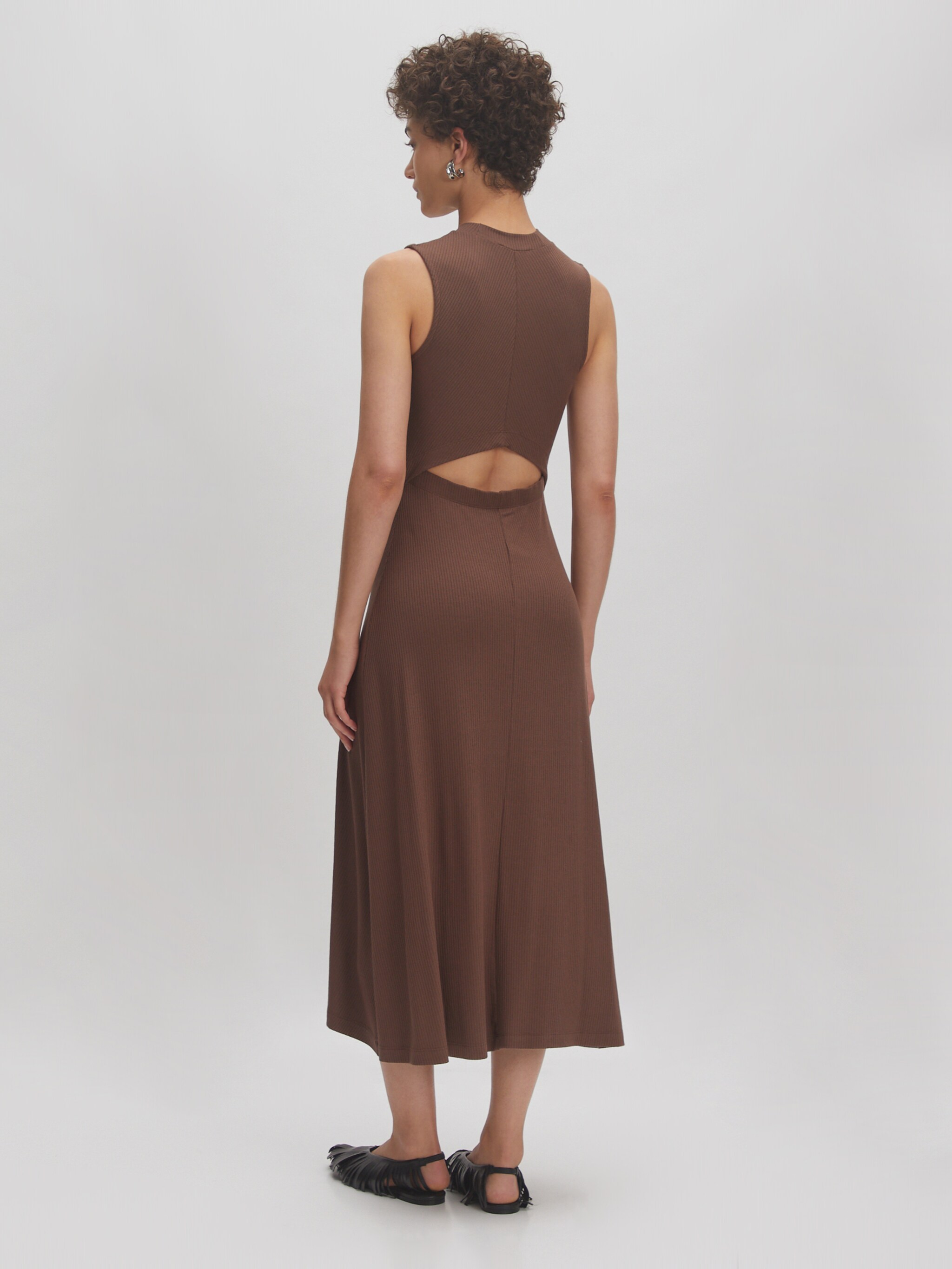 EDITED Producten Jurk 'Talia' Bruin
