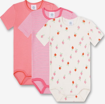 Tutina / body per bambino di SANETTA in rosa: frontale