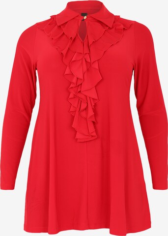 Yoek Tunic in Red: front