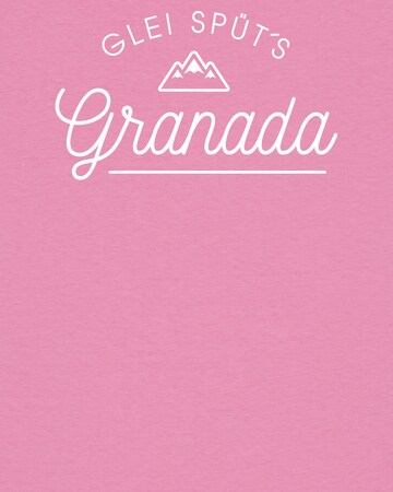 Maglietta 'Glei Spüt's Granada' di Watapparel in rosa