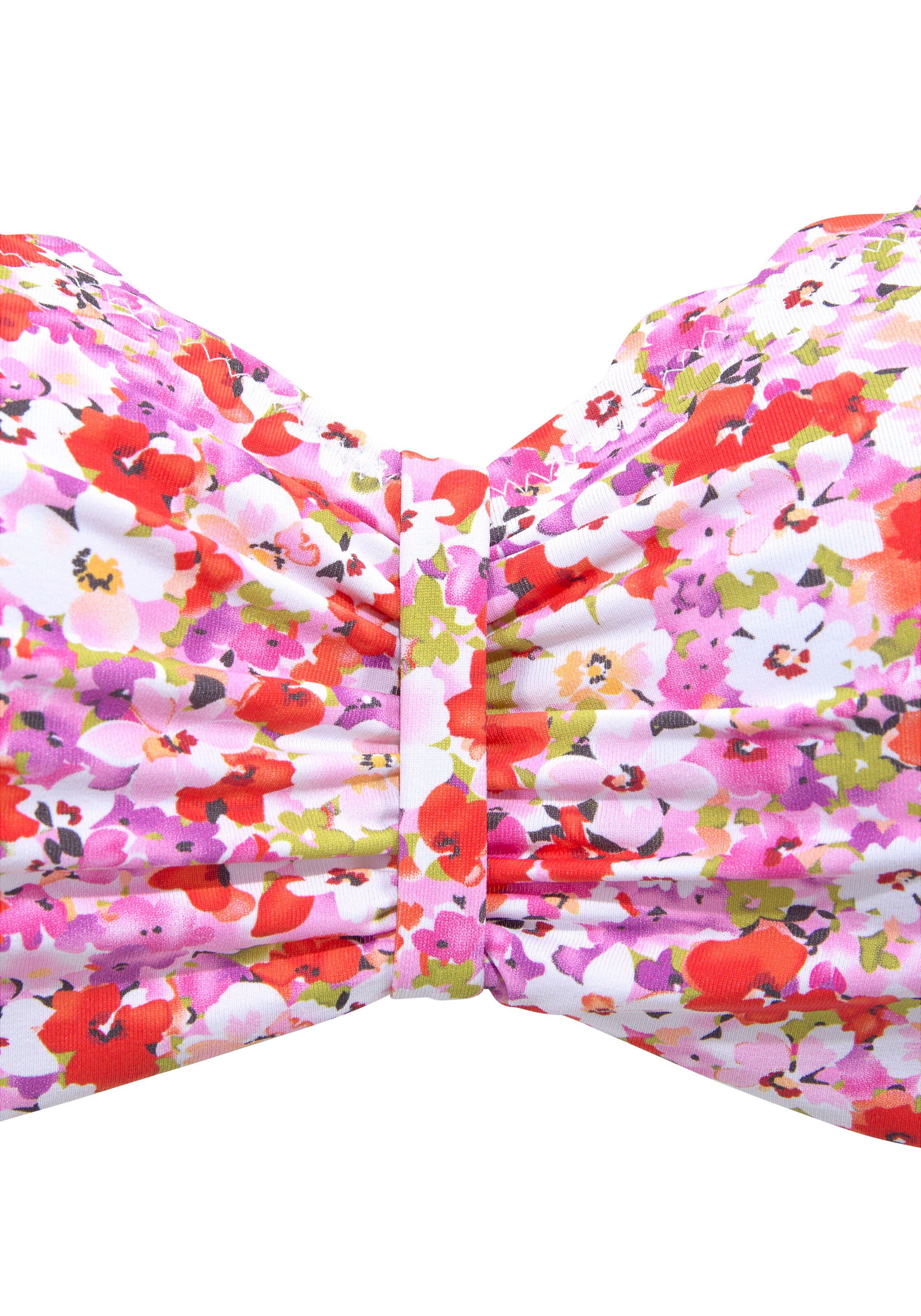 LASCANA Bandeau Bikinitop in Pink