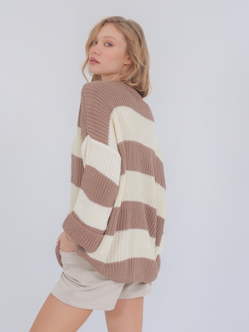 FRESHLIONS Pullover ' Diana ' in Beige