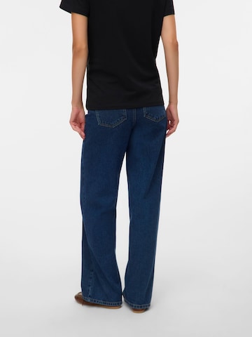 MAMALICIOUS Wide Leg Jeans in Blau