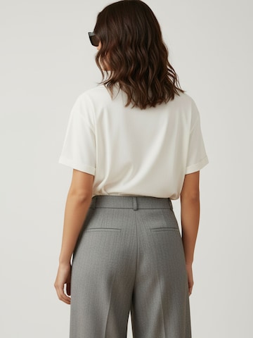 WEARABLE STORIES Wide leg Bandplooibroek 'Joy' in Grijs