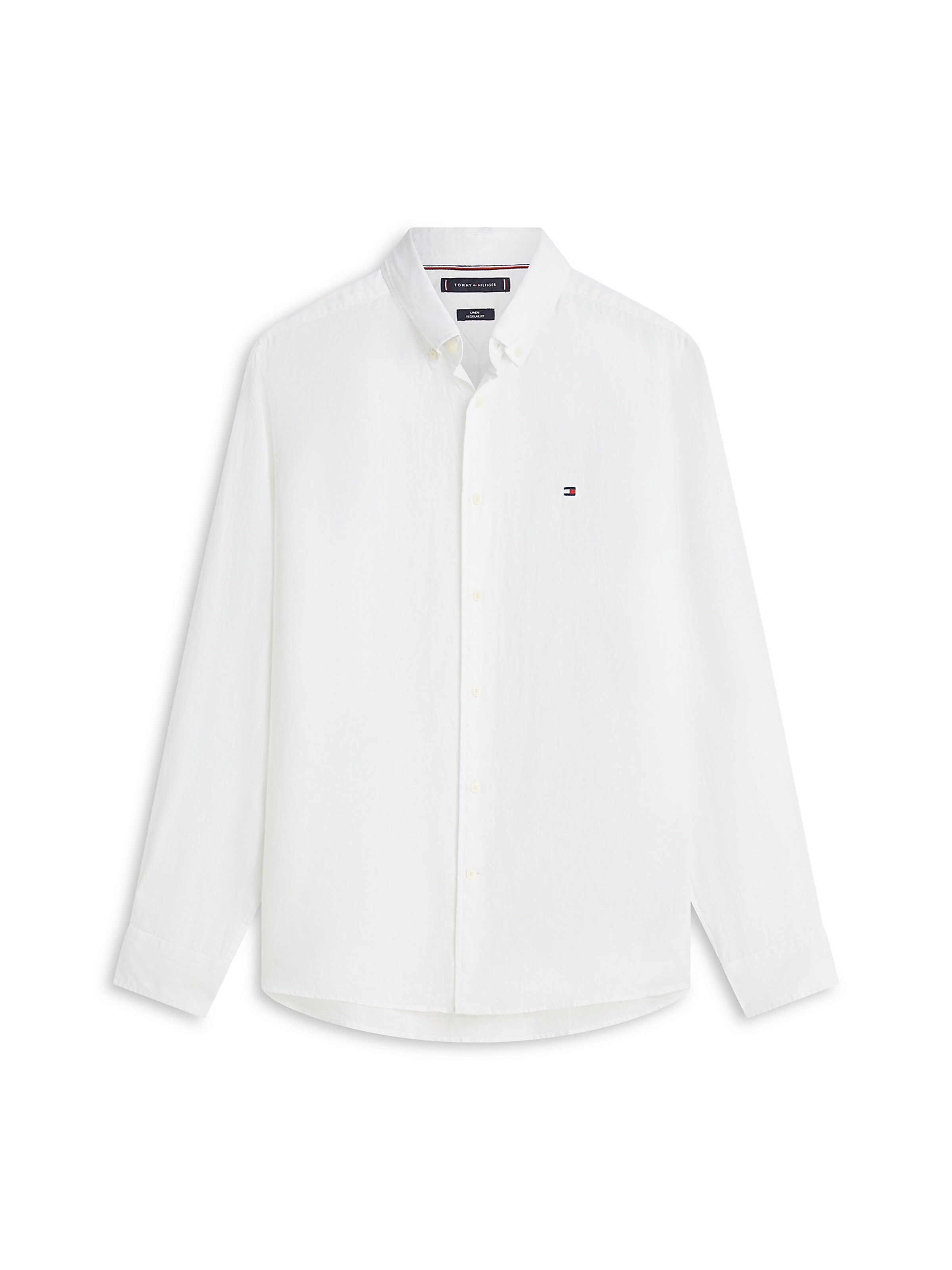 TOMMY HILFIGER Button Up Shirt in White: front