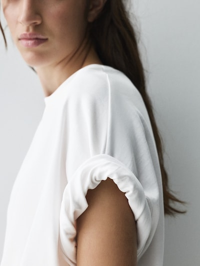 Pull&Bear Oversized Shirt in XS in White, Item view