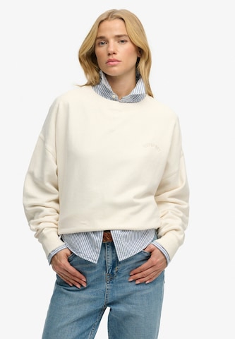 Superdry & Co Sweatshirt in White: front