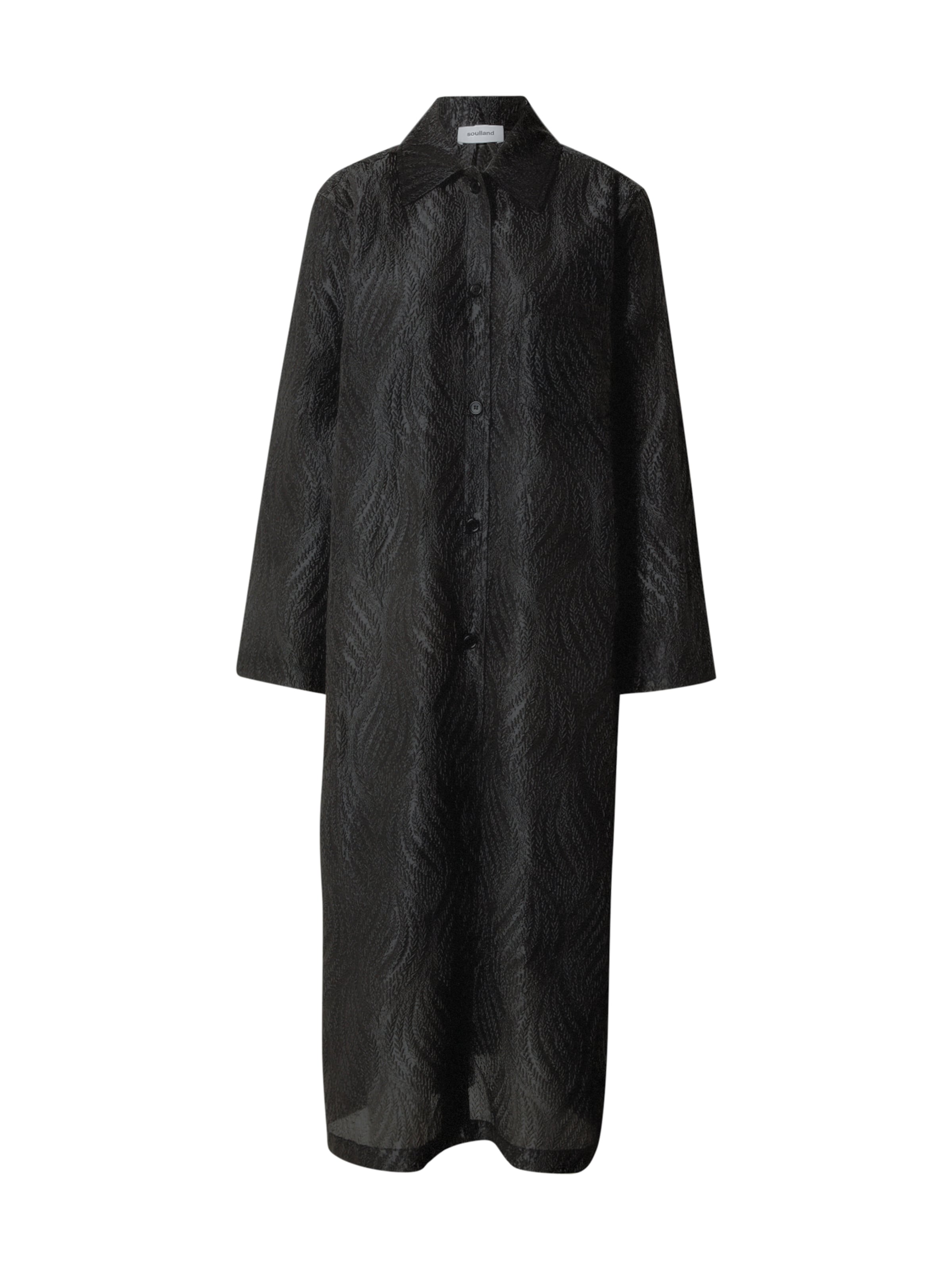 Soulland Shirt dress 'Nicole' in Black: front
