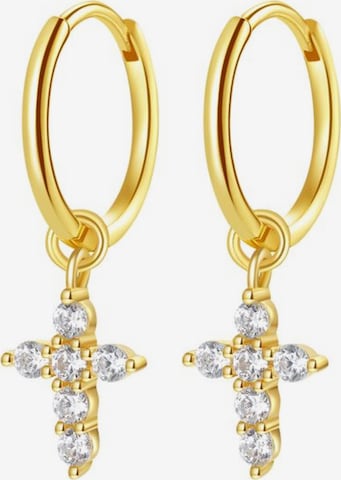 Hey Happiness - Pendientes 'Faith Whisper' en oro: frente