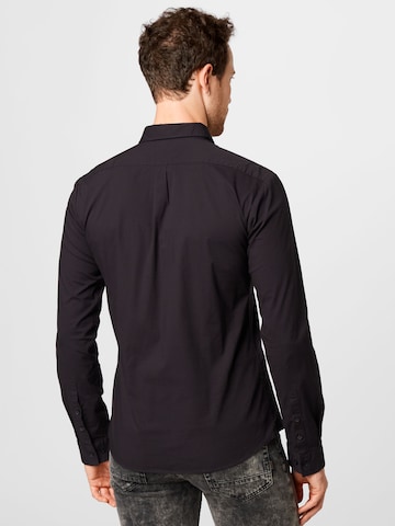 HUGO Red Slim fit Button Up Shirt 'Ero3' in Black