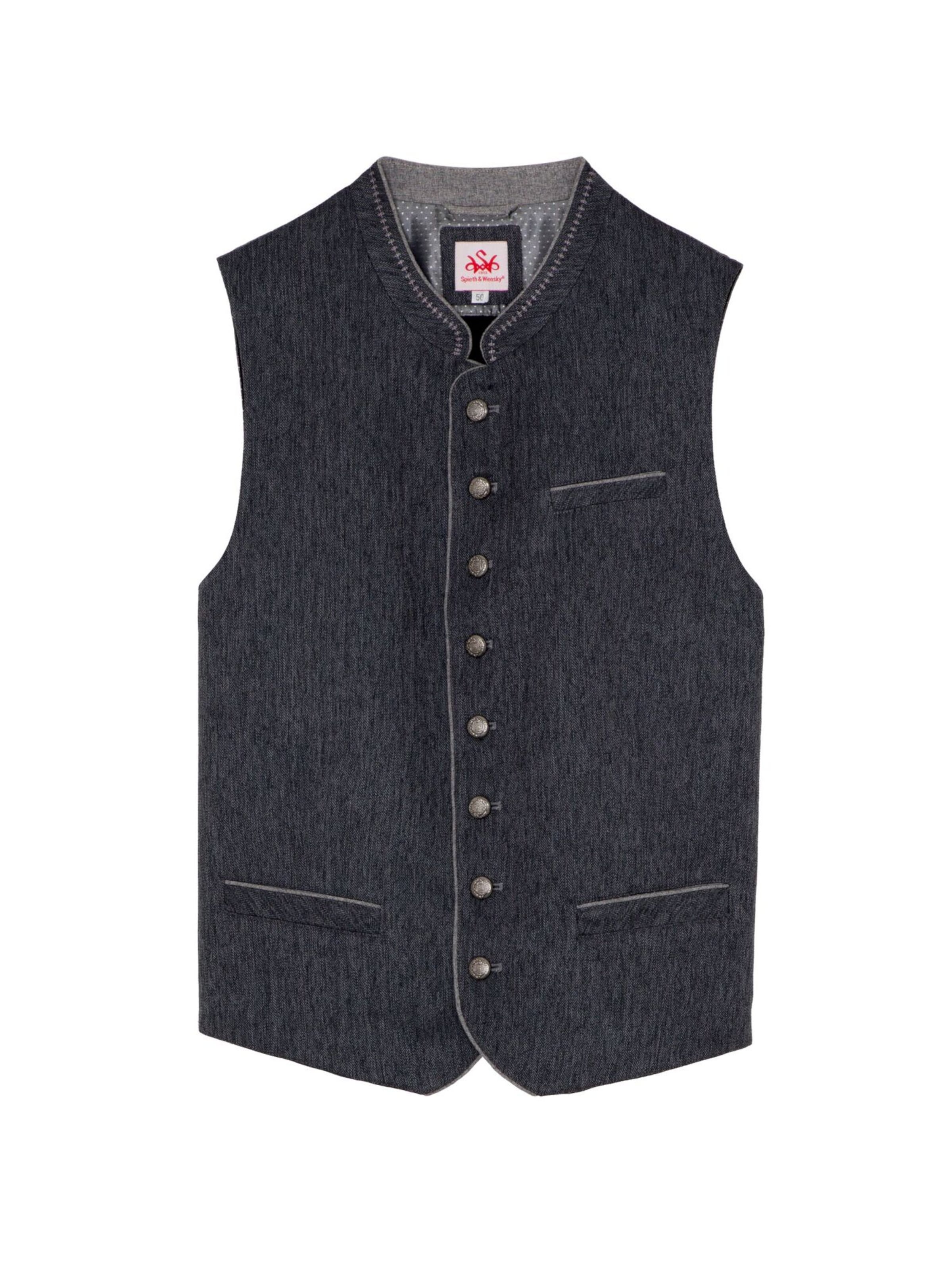 SPIETH & WENSKY Klederdracht gilet 'Bodensee' in Blauw: voorkant