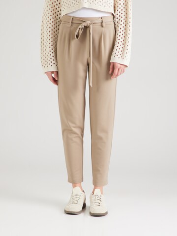 Tapered Pantaloni con pieghe 'Popye' di MSCH COPENHAGEN in marrone: frontale