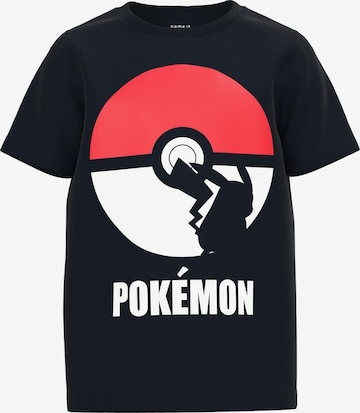 NAME IT Shirt 'Nabel Pokemon' in Zwart: voorkant