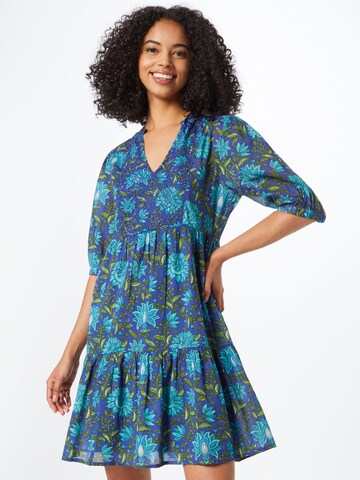 Robe-chemise 'MADELEINE' Maison 123 en bleu : devant