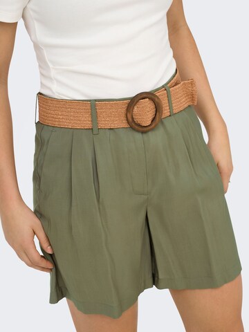 ONLY Regular Pleat-front trousers 'ONLIbiza' in Green