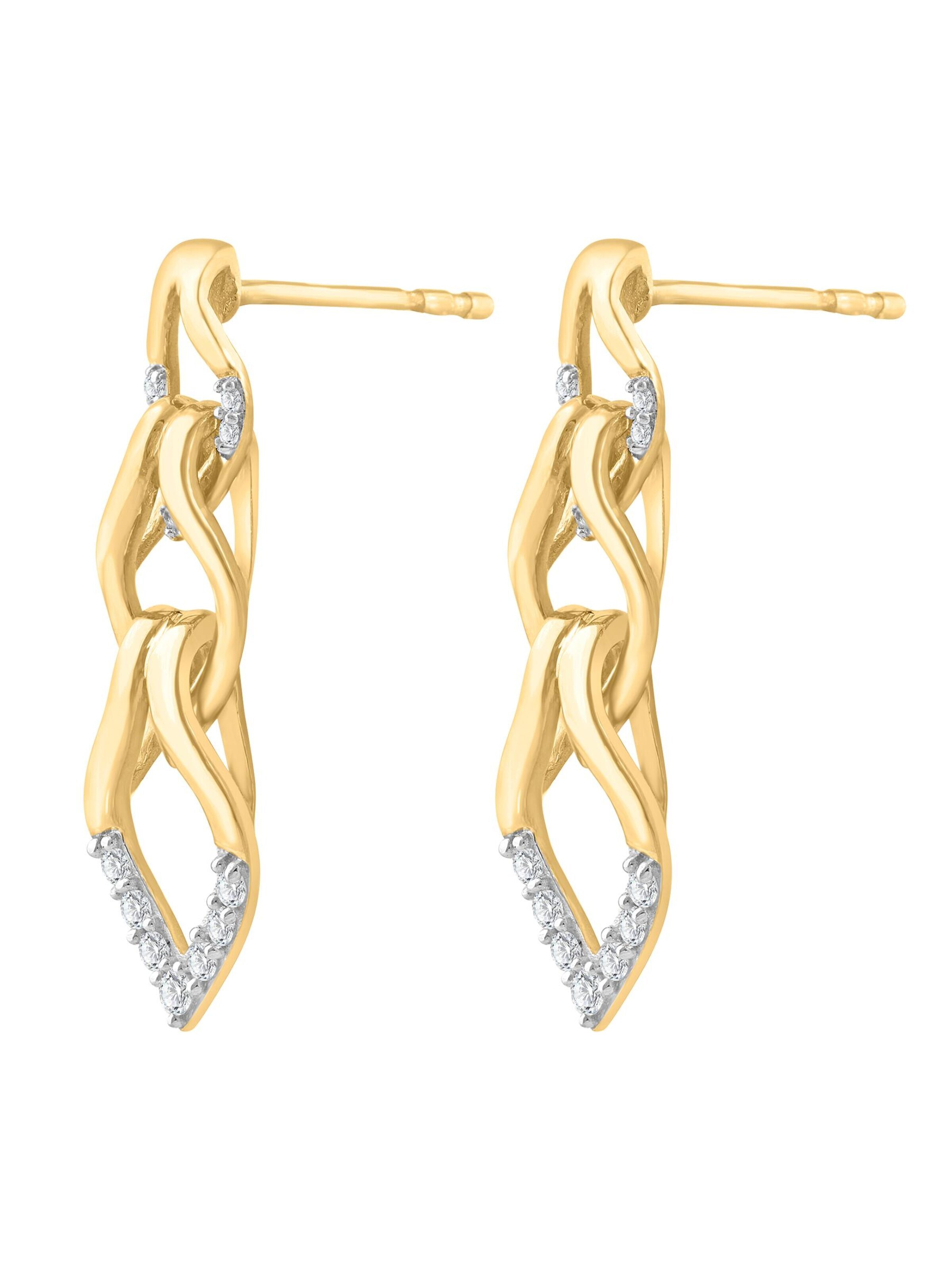 Diamant Exquis - Pendientes en oro