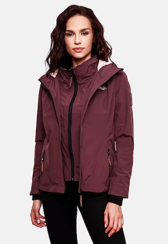 MARIKOO Weatherproof jacket 'Erdbeere' in Red