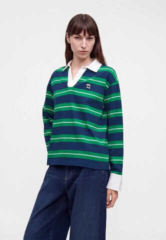 Karl Lagerfeld - Camiseta 'IKON' en verde: frente