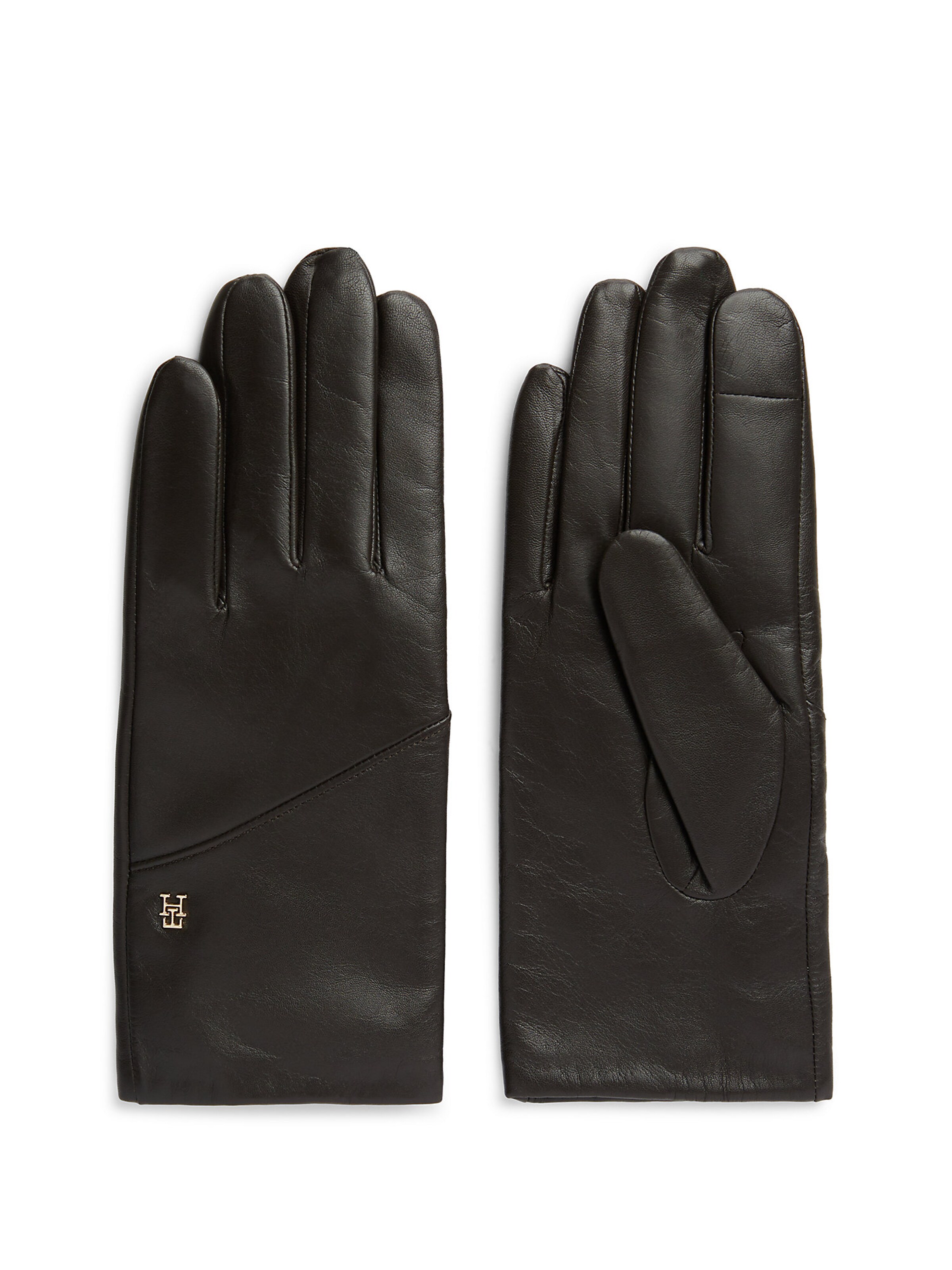Gants TOMMY HILFIGER en marron : devant