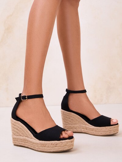 Basutės su dirželiais iš Lipsy, spalva – juoda, Prekių apžvalga