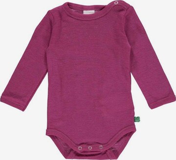 Tutina / body per bambino di Fred's World by GREEN COTTON in lilla: frontale