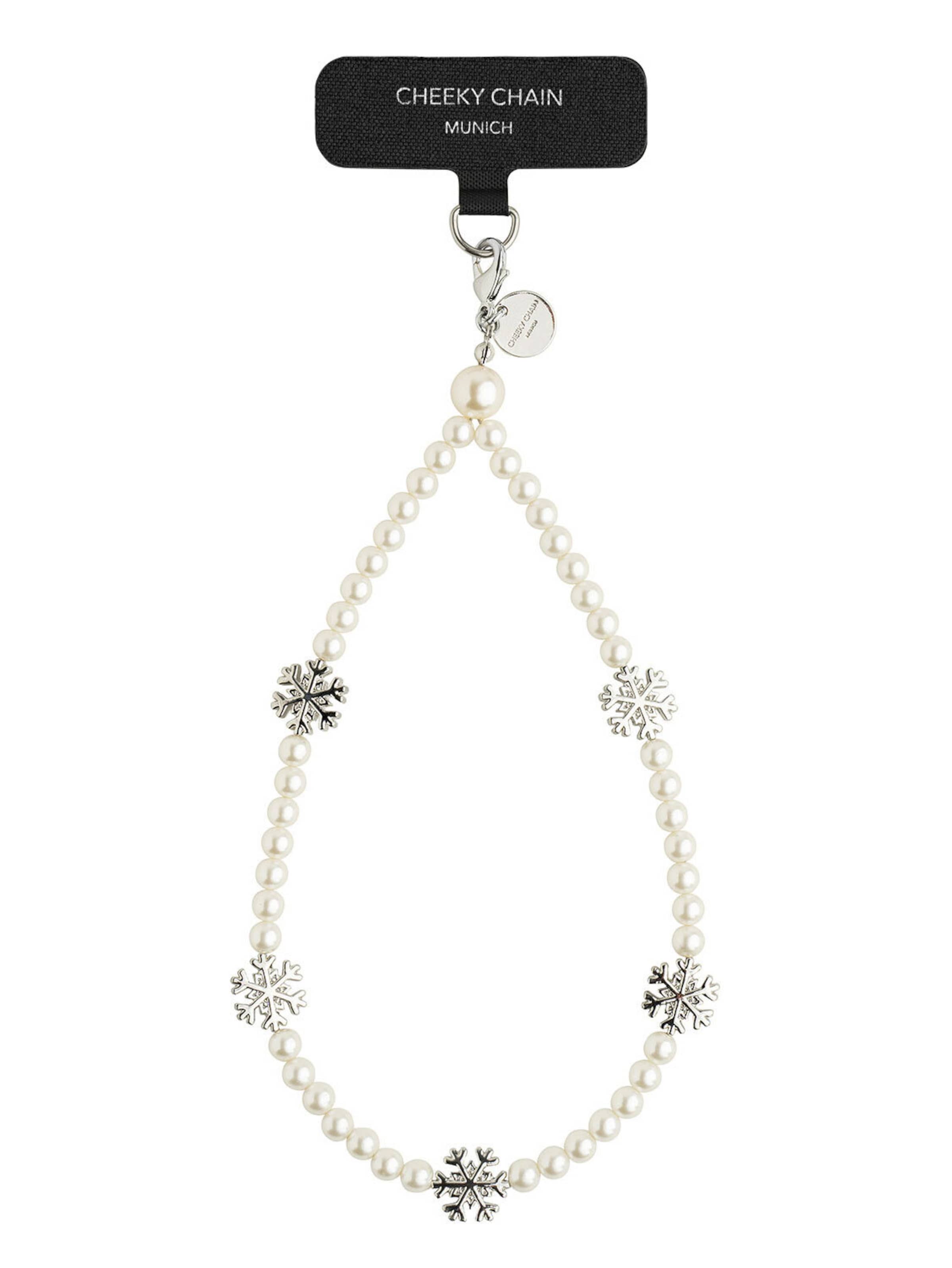 Cheeky Chain Munich Smartphonehoesje 'Snow' in Zilver: voorkant