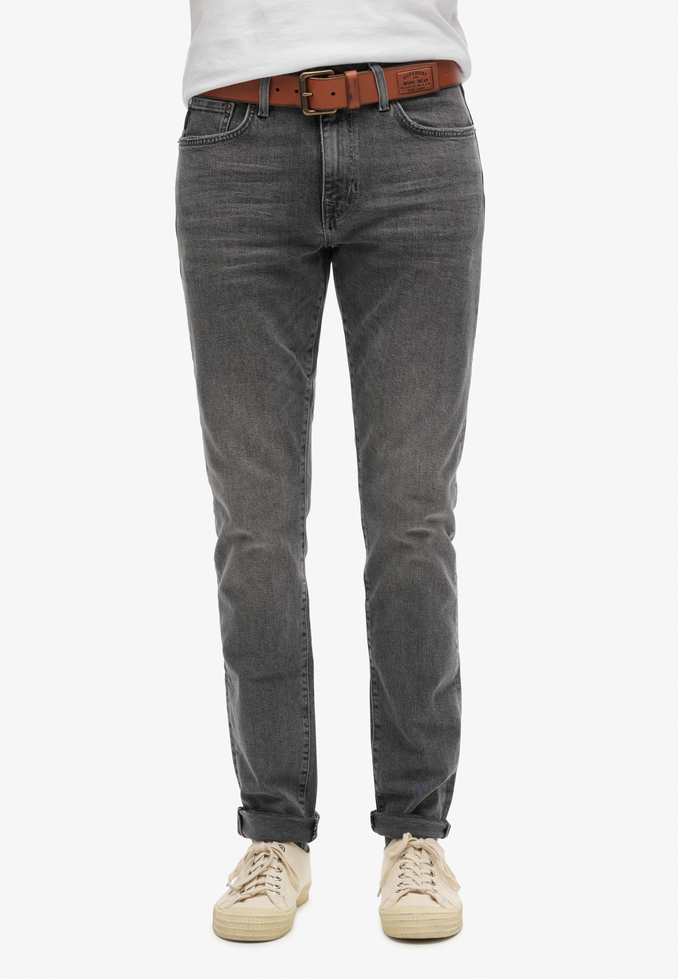 Superdry Слим Джинсы 'Vintage Slim' в Серый: спереди