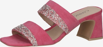 CAPRICE Mules in Pink: front