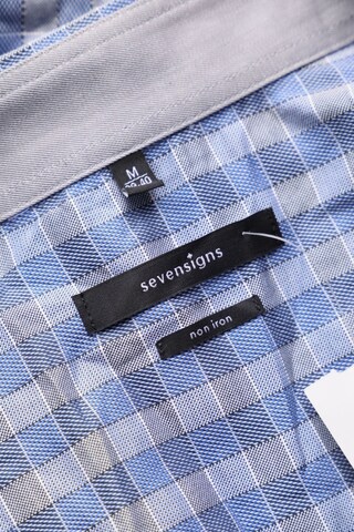 sevensigns Button Up Shirt in M in Blue