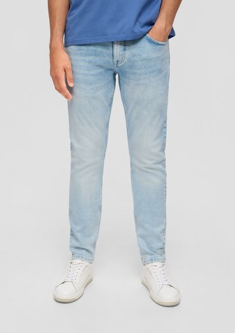 Coupe slim Jean QS en bleu : devant