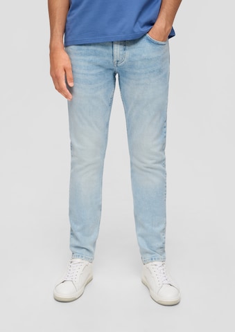 QS Slimfit Jeans in Blauw: voorkant