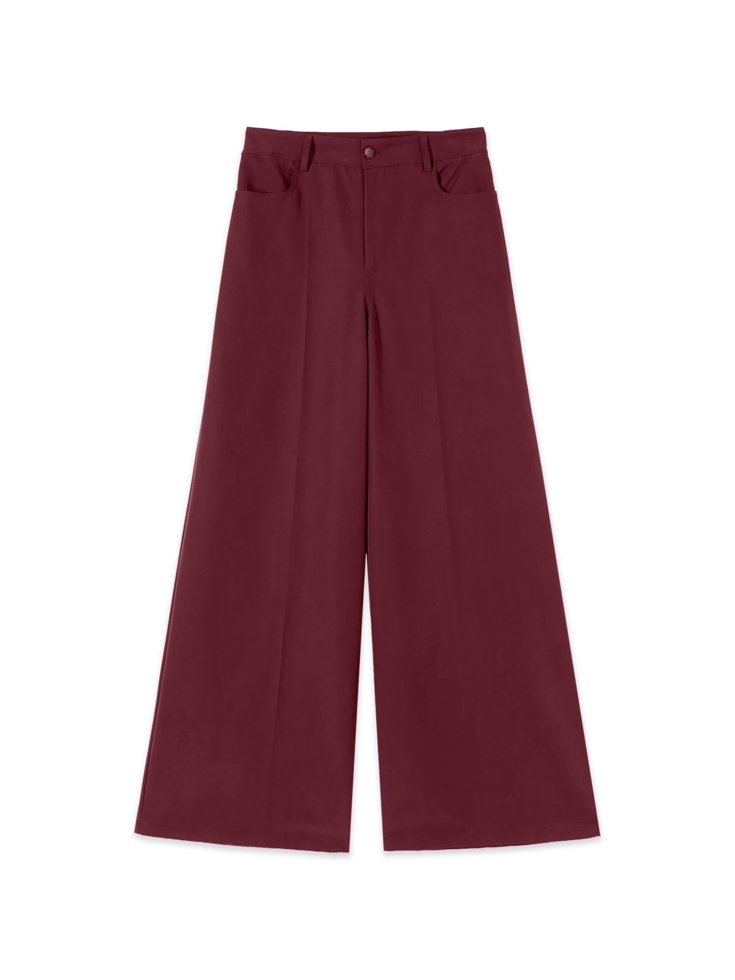 oltre Baggy Trousers in Red: front