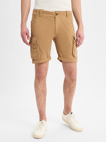 ALPHA INDUSTRIES Shorts ' Crew Short ' in Braun: Vorderseite