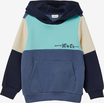 s.Oliver - Sudadera con cremallera en azul: frente