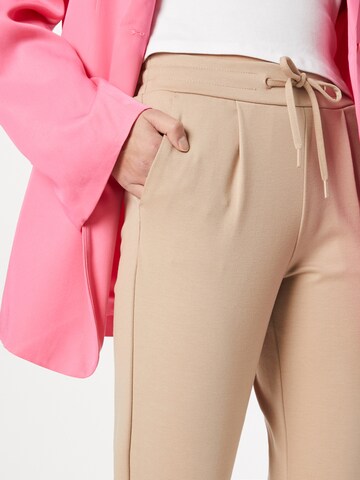 ICHI Slim fit Pants 'KATE' in Beige