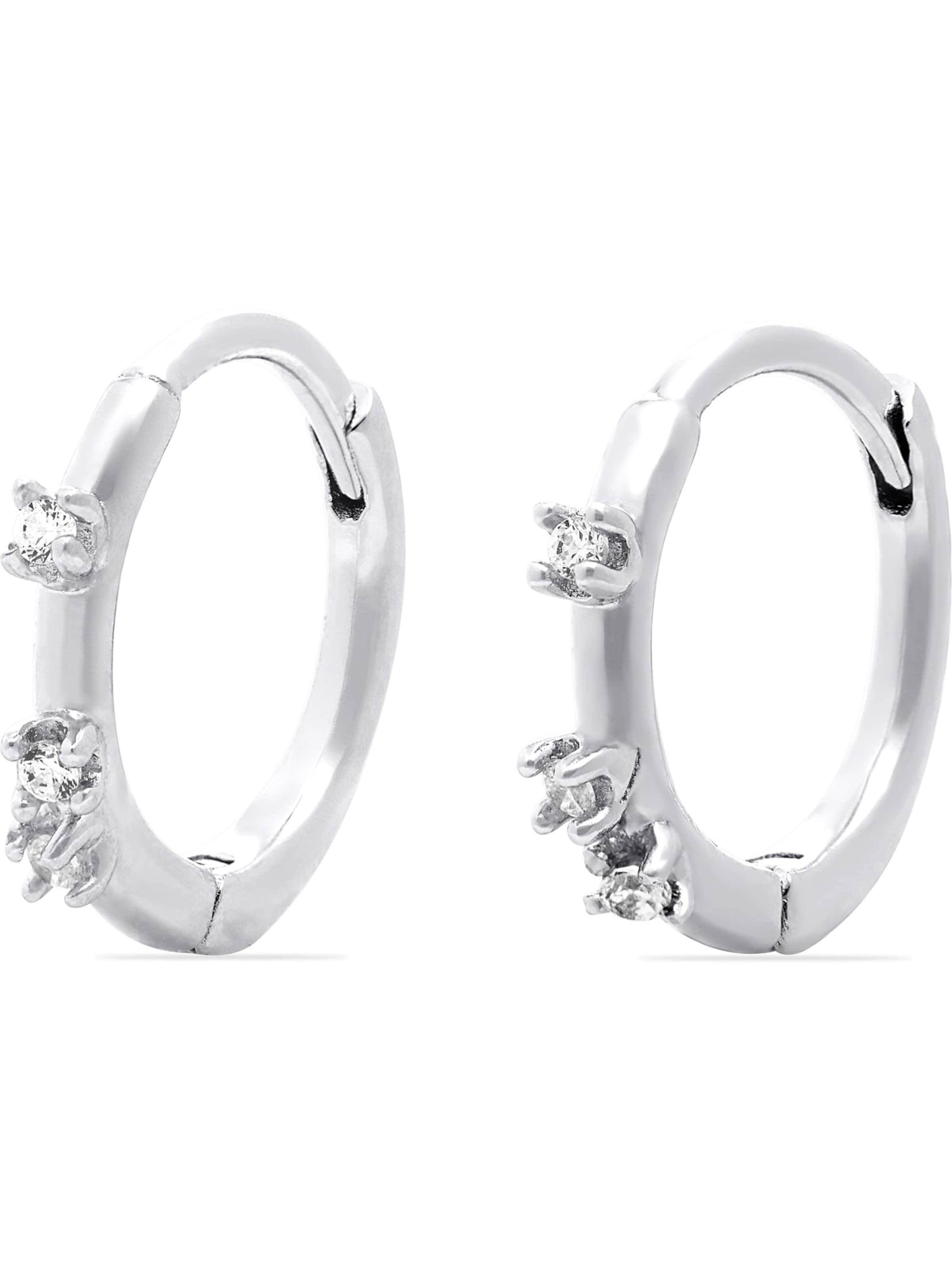 FAVS Earrings in Silver: front