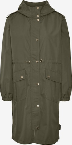 VERO MODA Overgangsparka i grøn: forside