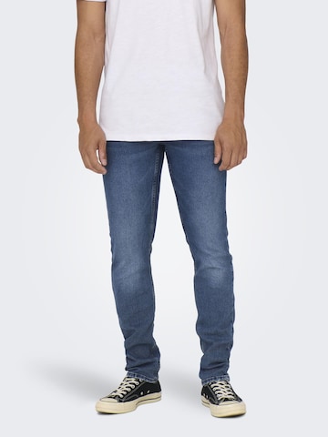Only & Sons Regular Jeans in Blauw: voorkant