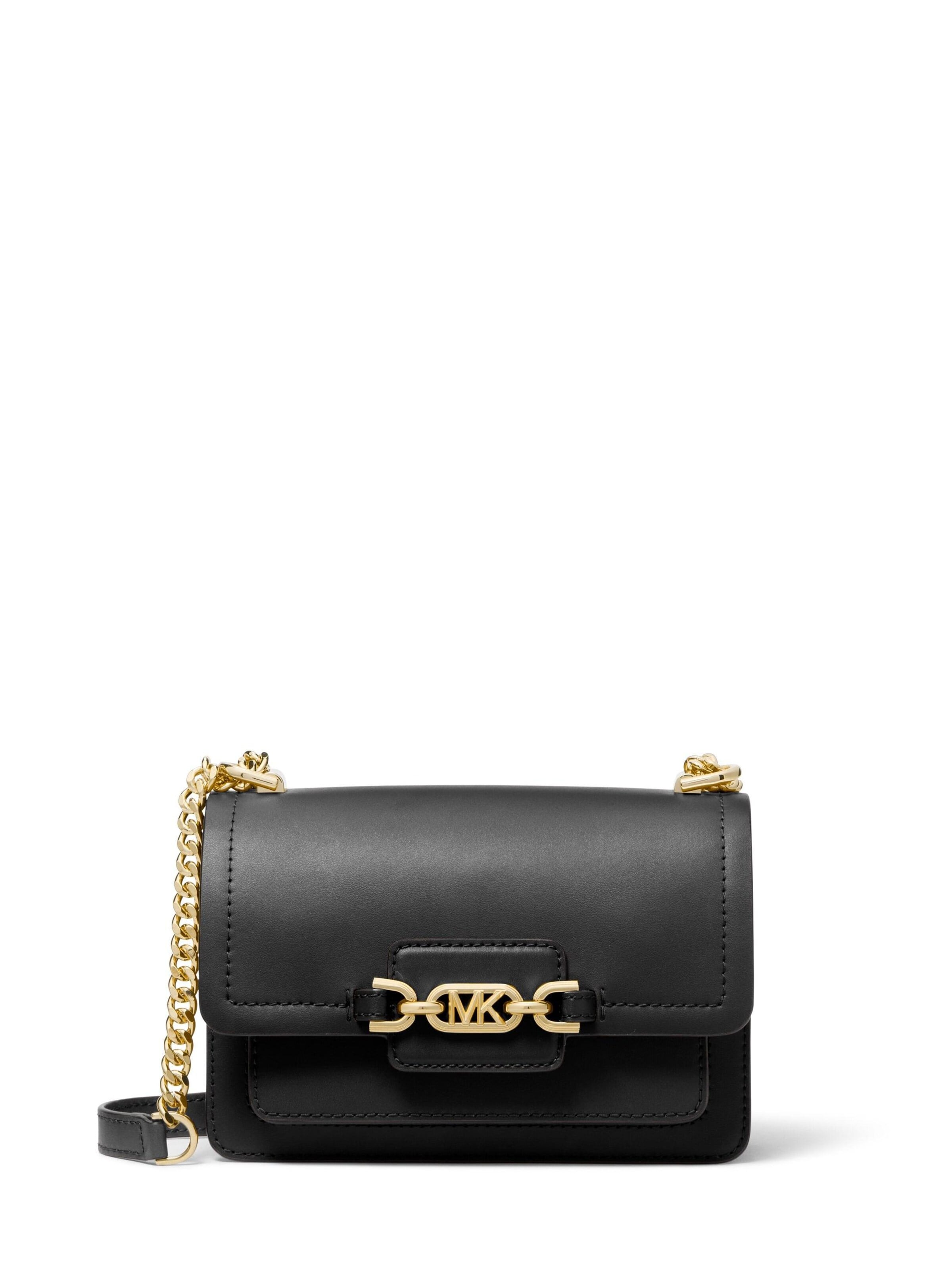 MICHAEL Michael Kors Crossbody bag 'Michael Kors Sac Bandoulière Cuir Heather Noir' in Black: front