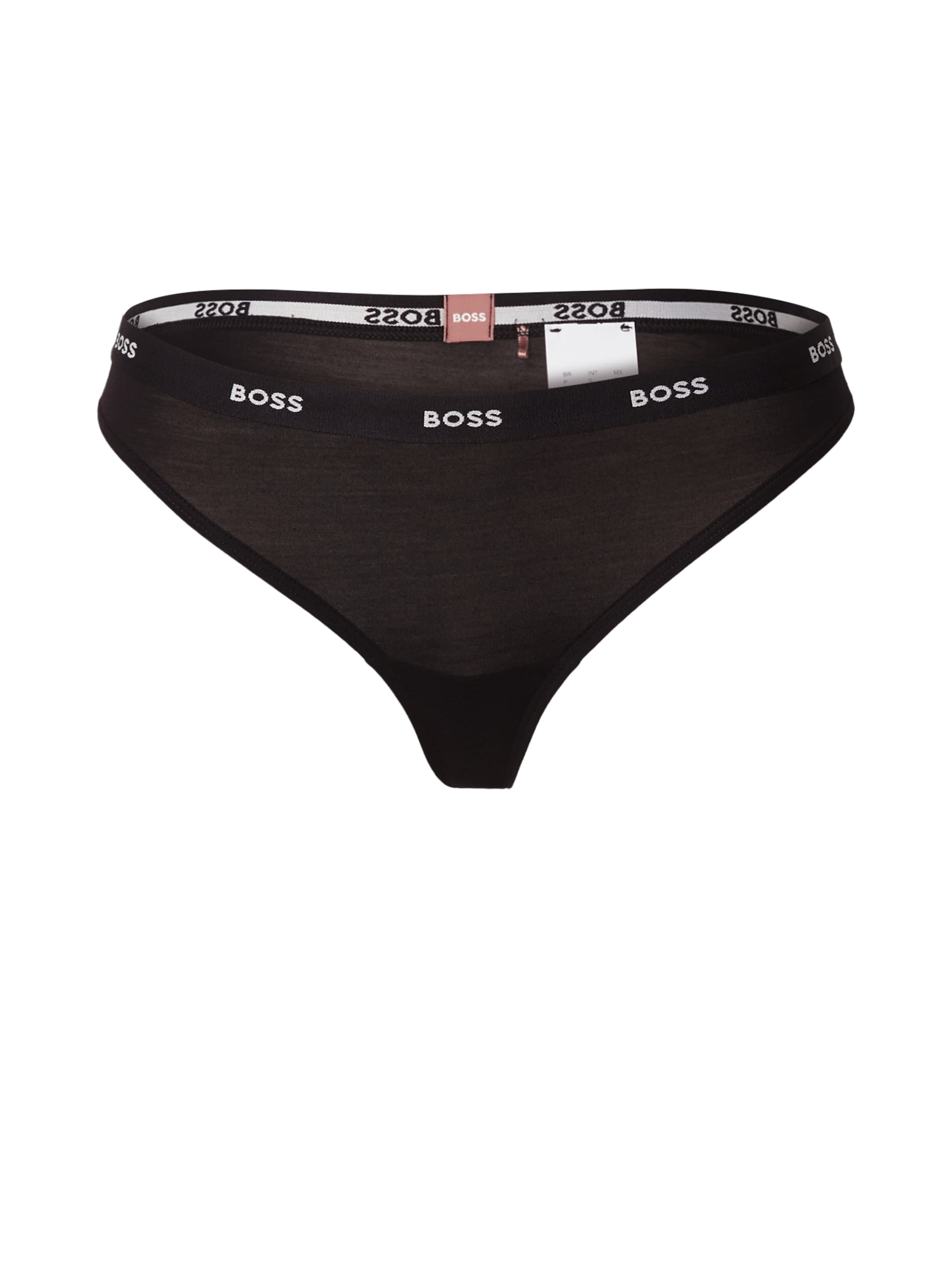 BOSS String in Schwarz: Vorderseite
