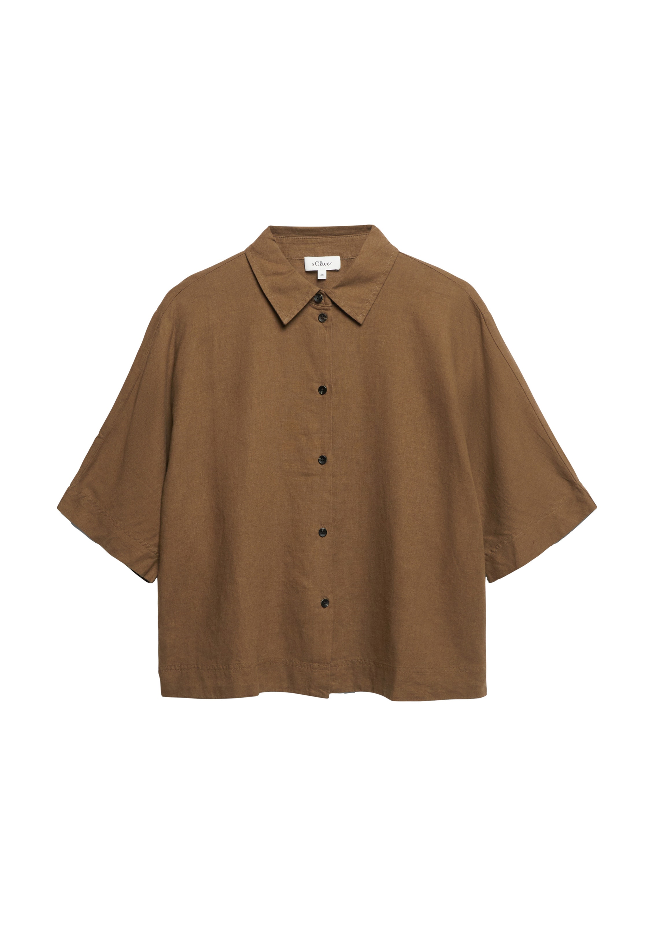 s.Oliver Bluse in Braun: Vorderseite