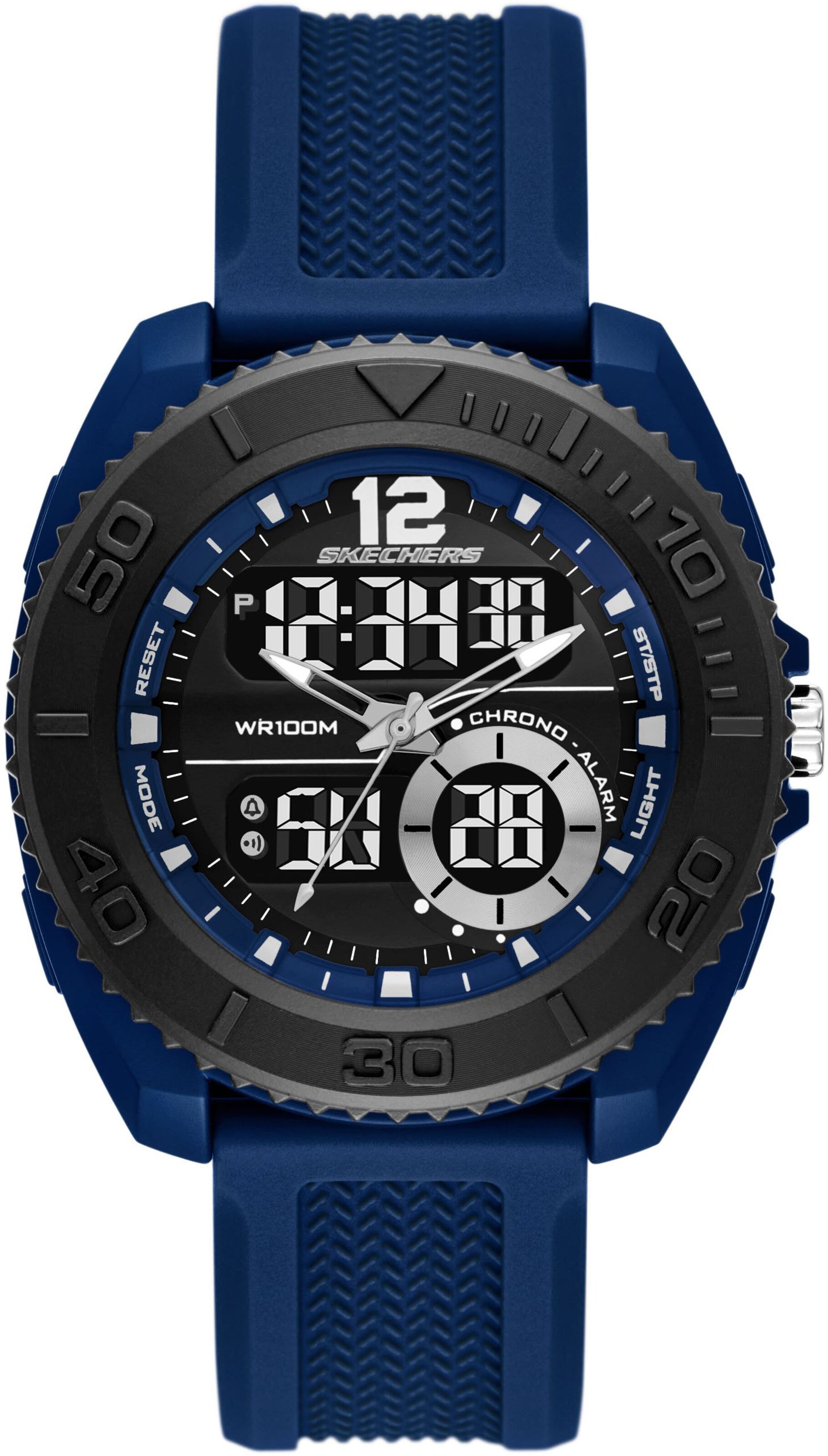 SKECHERS Digitaluhr in Blau: Vorderseite