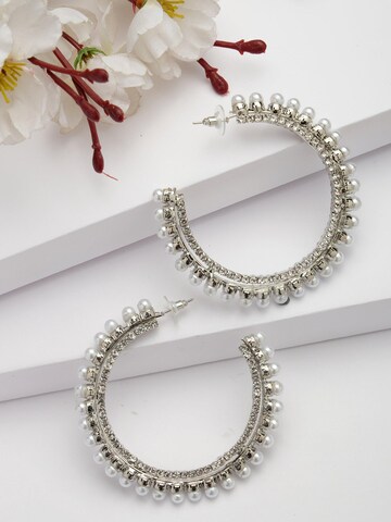 Boucles d'oreilles 'Ineska' AVANT-GARDE PARIS en blanc