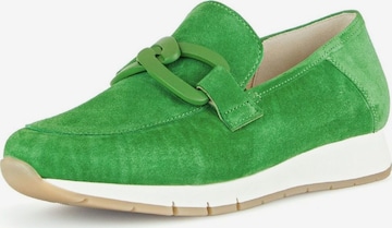 GABOR Classic Flats in Green: front