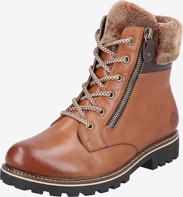 Bottines à lacets 'D8463' REMONTE en marron : devant