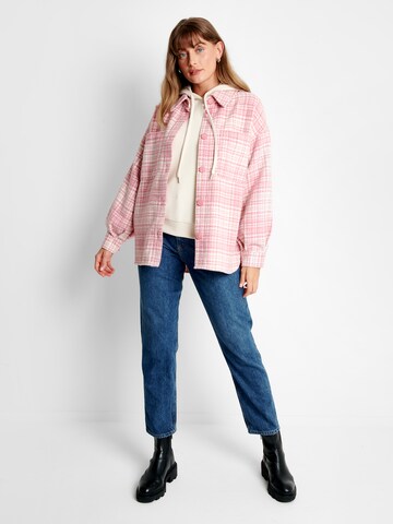 Threadbare Between-Season Jacket 'Drake' in Pink